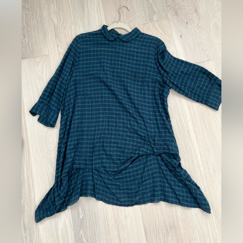 Morgane Le Fay NYC plaid tunic